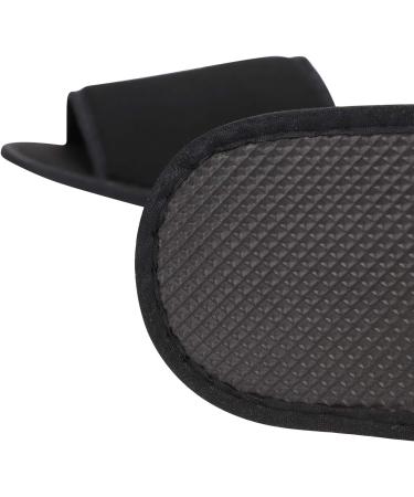 Portable Travel Foldable Slippers Open Toe Hotel Spa Slippers Cotton Non-Disposable Guests Slippers Business Trip Flight Slippers with Pouch Indoor House Shoes Anti-Skid Footwear Fit Men and Women 6.5 UK Black - Buy Online on GoSupps.com