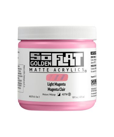 Golden : SoFlat : Matte Acrylic Paint : 473ml : Light Magenta