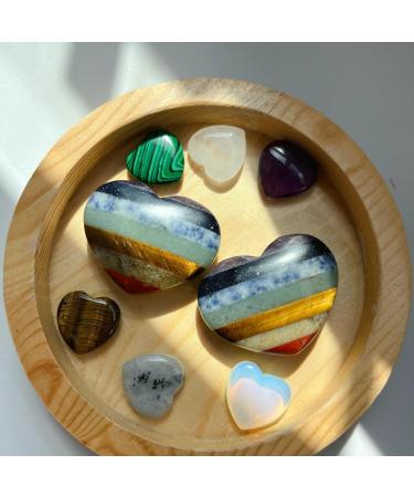 Xiannvxi 45mm Large Heart Chakra Crystal | Healing Gemstone & Palm Stone for Love & Luck - Buy Online on GoSupps.com
