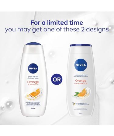 NIVEA Orange & Avocado Oil Body Wash 3x500ml - Buy Online on GoSupps.com