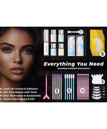 Lash Lift and Tint Kit with Keratin Conditioning by CICI | Instant Professional Perming Lifting & Tinting for Eyelashes | Black Color Dye | Long-Lasting Salon Results At Home | DIY Tools and Supplies - Buy Online on GoSupps.com