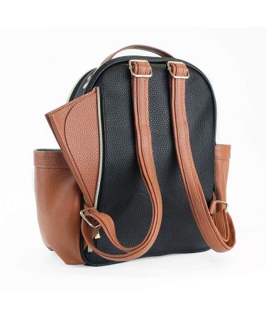 Itzy Ritzy Mini Diaper Bag Backpack with Vegan Leather Changing Pad - Coffee & Cream - Buy Online on GoSupps.com