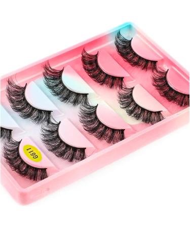 UAMOU 2/20/100 Boxes Mink Lashes Eyelashes 5 pairs Natural Curly Fake Eyelashes Thick Maquiagem Lash Extension Makeup Tools Cheerfully (Color : 5 pairs G619 Size : 2 boxes) - Buy Online on GoSupps.com