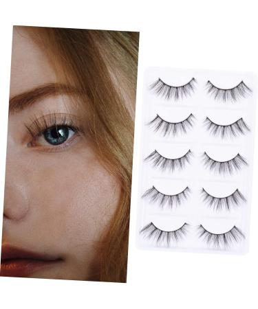 minkissy 5 Pairs False Eyelashes Eyelash Faux Dramatic Eyelashes 3d Eyelashes False Lashes Hair Eyelashes Hair Eye Lashes Fake Eyelashes Artificial Fiber Slim Tool - Buy Online on GoSupps.com