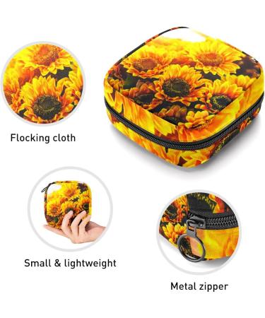 Buy Women's Bonds Storage Pockets Stillpad Holder - Sunlight & Sunflower Portable Period Kit | Feminine Product Bag for Women & Girls - Buy Online on GoSupps.com