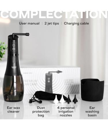 Electric Ear Wax Removal Kit - 5 Modes Water Cleaner for Adults & Kids Ear Cleaning with Timer & Tips - Advanced Earwax Removal System - Buy Online on GoSupps.com