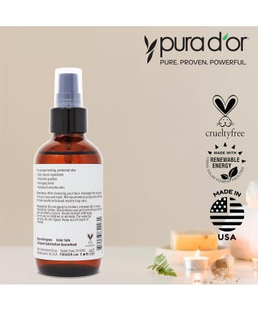 PURA D'OR Organic Moisturizing Face Oil 3.3 Oz - Anti-Aging Hydrating & Brightening Skincare for All - Vegan Paraben-Free - Morning Glow for Radiant Skin - Buy Online on GoSupps.com