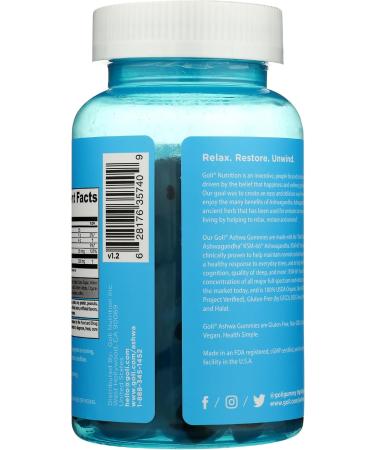 Goli Nutrition ASHWA Ashwagandha gummies 60 gummies - Buy Online on GoSupps.com