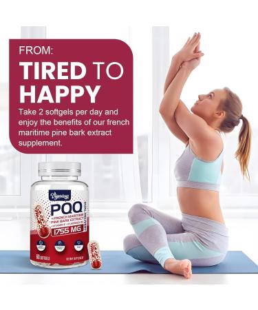 200 mg Pycnogeno with PQQ Premium French Maritime Pine Bark Extract Unique Dual-Delivery for Maximum Absorption Pine Bark Extract for Vascular & Heart & Joint Function - 60 Vegan Softgels 60 Count (Pack of 1) - Buy Online on GoSupps.com