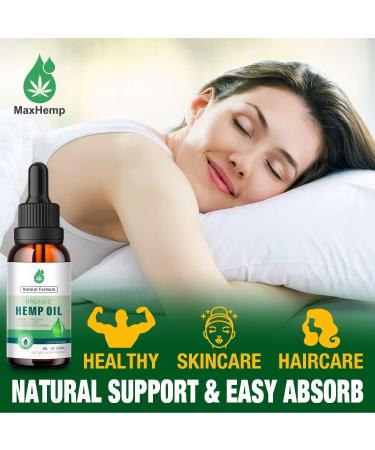 2 Pack Hemp Oil Organic Premium for Pain Relief Skin Anxiety - 2 800 000 Maximum Strength - 100% Natural Hemp Drops Tincture - Hemp Oils with Vegan Non-GMO Grown Fruit - Buy Online on GoSupps.com