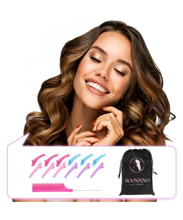 38-Piece Hair Rollers Curlers Set for Long, Medium, Short Hair - Self Grip Velcro Rollers with Duckbill Clips + Storage Bag - Buy Online on GoSupps.com