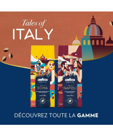 Lavazza Tales of Milano Grains de caf pour machine expresso 100% arabica intensit 7/10 degr de torr faction clair 4x250 g 1kg - Buy Online on GoSupps.com