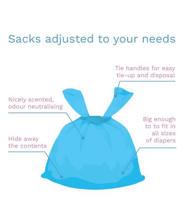 Babyono Fragrance Disposable Diaper Bags - 100 Count | Eco-Friendly & Convenient for International Shipping - Buy Online on GoSupps.com