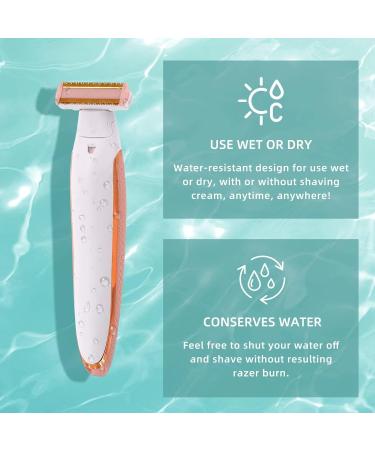 Electric Bikini Trimmer & Body Hair Removal Kit for Women - Rechargeable Wet/Dry Trimmer for Pubic Underarm and Leg Hair - Buy Online on GoSupps.com
