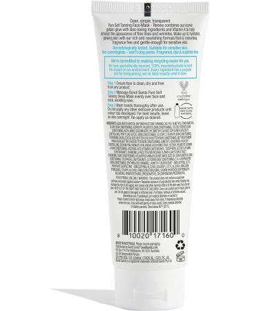 Bondi Sands Pure Self Tanning Sleep Mask Renew - Hyaluronic Acid & Vitamin A Formula for Hydrated Glowing Skin | Non-Comedogenic, Vegan & Cruelty Free | 75 mL/2.53 Oz - Buy Online on GoSupps.com