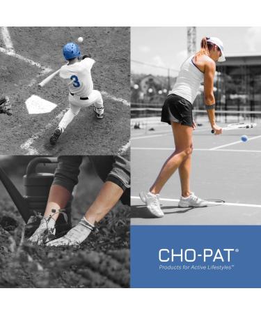 Cho-Pat Tennis Elbow Support Strap - Adjustable Compression for Tennis Elbow Treatment - Made in USA | Black Medium - Buy Online on GoSupps.com