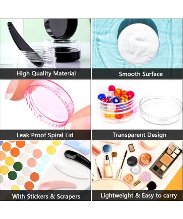 Buy RUIJIE 100 Pack 3g/3ml Empty Cream Jars - Screw Cap Lids for Cosmetics Lip Balm & Travel Jars | International Shipping Available - Buy Online on GoSupps.com