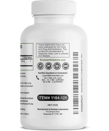 Bronson Shilajit Extract 500mg - Energy & Vitality Support - 20% Total Acids - Non-GMO - 120 Vegetarian Capsules - Buy Online on GoSupps.com