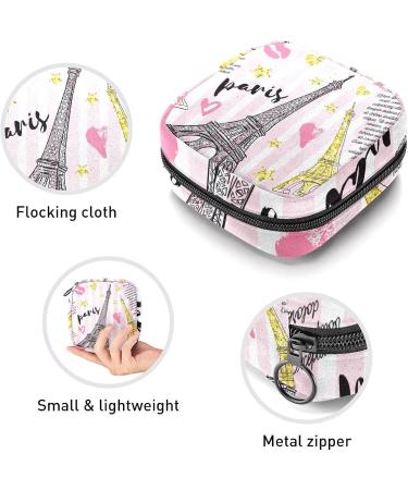 Anna Cowper Paris Eiffel Tower Sanitary Napkin Storage Bag Feminine Menstrual Cup Pouches Nursing Pad Holder Tampon Bags Portable Period Bag for Women Teen Girls 1Pcs Multi-colored 16 - Buy Online on GoSupps.com