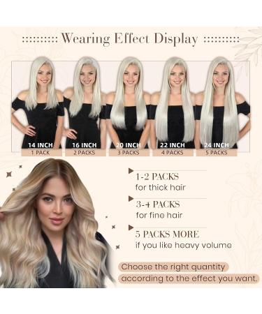 Hetto Real Hair Tape Extensions - Balayage Light Brown to Platinum Blonde | Remy 30cm 40g #8/16/60 & #8/18/60 - Buy Online on GoSupps.com