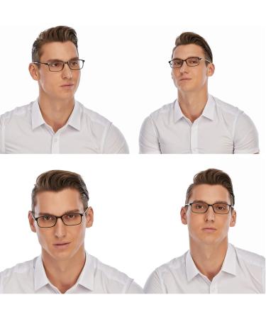 DOOViC Blue Light Filter Computer Reading Glasses for Unisex TR259-C - Glossy Black & 9 Color Options | Reduce Eye Strain Enhance Comfort - Buy Online on GoSupps.com