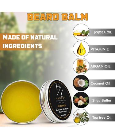 Hamcot Beard Grooming Kit for Men | Brush Oil & Balm | Ultimate Beard Care & Maintenance - Buy Online on GoSupps.com