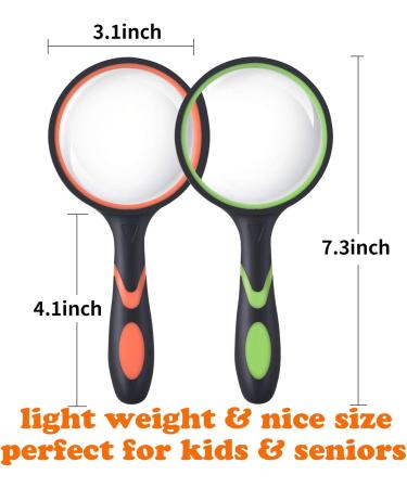 Ocim 10X Magnifying Glass Set - Handheld Reading Magnifier with 75mm Lens for Seniors and Kids - Buy Online on GoSupps.com