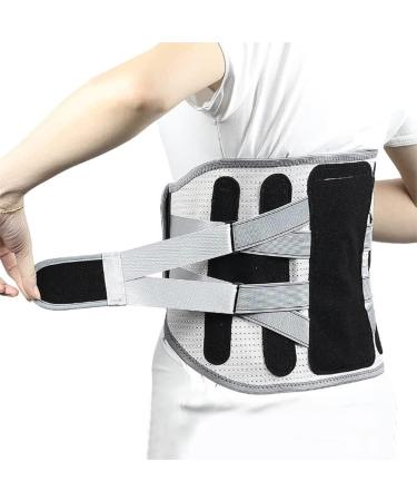 Back Support Back Brace Lumbar Support Widen Steel Keel Waist Back Brace Spine Support Lumbar Posture Corrector Belt Back Support Belt(Black Medium) Medium Black - Buy Online on GoSupps.com