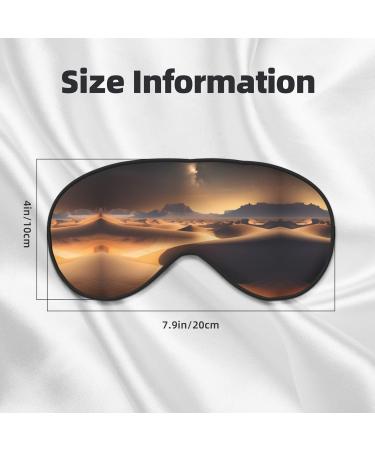 Desert Stars Eye Mask - Soft Adjustable Sleep Mask for Men & Women | Ultimate Nighttime Comfort - Buy Online on GoSupps.com