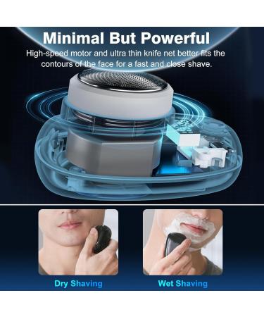 Mini Electric Razor for Men - Waterproof Portable USB Rechargeable Shaver | Ideal for Travel & Home Use - Buy Online on GoSupps.com