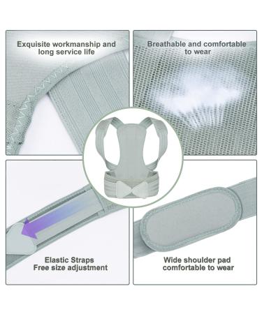 Posture Corrector for Children & Lean Adults - Adjustable Breathable Upper Back Brace for Improved Posture & Back Pain Relief (Large - Buy Online on GoSupps.com