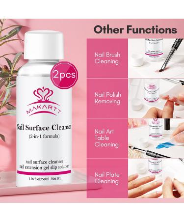 Multifunctional Nail Extension Gel & Anti-Stick Cleanser - Professional DIY Slip Solution (2PCS) - Buy Online on GoSupps.com