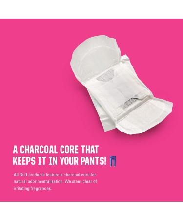 Organic Bamboo Incontinence Mini Pads with Wings - Biodegradable & Plastic Free (16 Count) - Buy Online on GoSupps.com