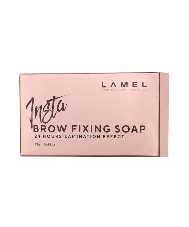 Lamel Insta Styling Brow Soap - Defined Eyebrows with Mascara Spoolie & Transparent Gel - Organic, Cruelty-Free Formula with Essential Oils - Easy-to-Use & Residue-Free - 13g - Buy Online on GoSupps.com
