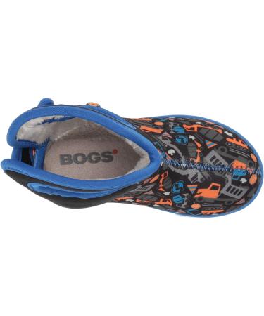 Bogs Baby Wellington Boots Plum Flower Stripe 71565 | Size UK 3-8, 9 (Child) | Construction Black Multi - Buy Online on GoSupps.com