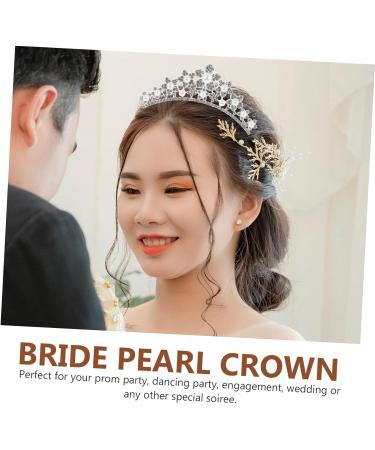 Ipetboom Pearl Hair Bands for Womens Hair Bridesmaid Hair Tie Crystal Hair Accessories Hair Combs for Women Rhinestone Jewelry Wedding Hair Clip Kids Tiara Headband Crown Women's - Buy Online on GoSupps.com