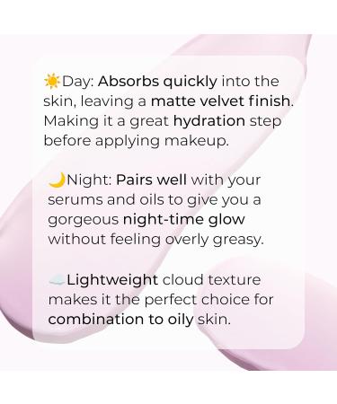 Murmure Mellow Mallow Hydrating Daily Face Cream - Lightweight Moisturizer & Primer with Cloud Berry & Hyaluronic Acid for All Skin Types - 1.69 oz - Buy Online on GoSupps.com