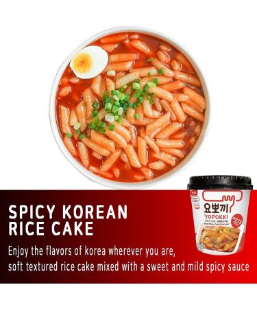 Yopokki Sweet Mild Spicy Tteokbokki Cup - 2-Pack Korean Instant Rice Cake Snack - Buy Online on GoSupps.com