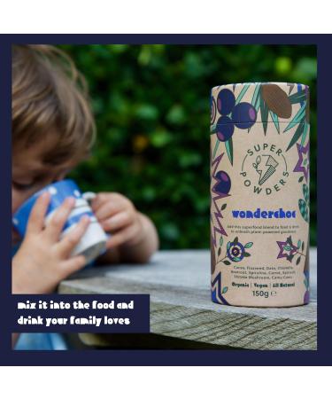 WONDERCHOC Superfood Raw Cacao Blend - Natural Iron & Vitamin C for Kids & Families | Ideal for Picky Eaters | 30 Servings - Buy Online on GoSupps.com