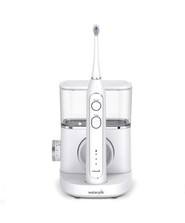 Waterpik Sonic-Fusion Professional Flossing Electric Toothbrush & Water Flosser Combo in One SF-02 White