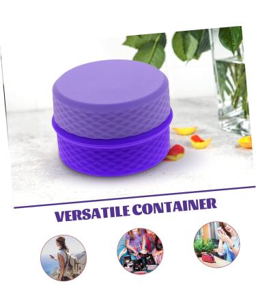 Zerodeko 3 Sets Cream Box Travel Container for Cream Durable Cream Storage Jar Makeup Sample Vial Empty Sample Container Makeup Cream Jar Purple Storage Box Vacation Silica Gel Portable - Buy Online on GoSupps.com