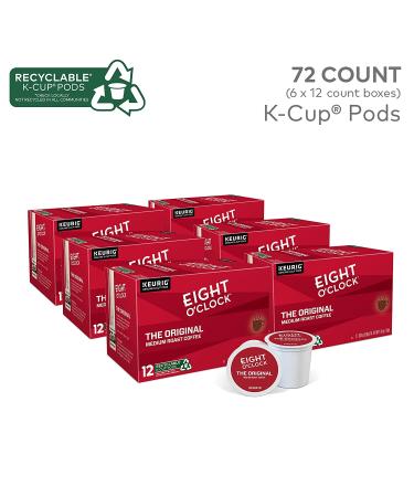 Eight O'Clock Coffee The Original K-Cup Pods, Medium Roast, 72 Count - Pack of 6 - Buy Online on GoSupps.com