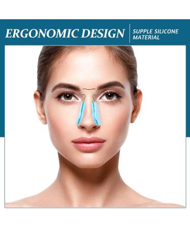 Healvian Nose Clip - Nose Up Lifting Corrector | Soft Silicone Slimming Device for Men - Sky Blue Beautifying Supplies - Buy Online on GoSupps.com