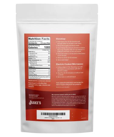Judee's 1 lb Garbanzo Beans - Non-GMO Vegan, Great for Hummus & Falafels - Gluten & Nut Free Facility - Buy Online on GoSupps.com