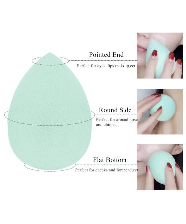 10-Piece Multi-Color Makeup Sponge Set for Flawless Liquid Foundation Application - Ideal for All Skin Types - Buy Online on GoSupps.com