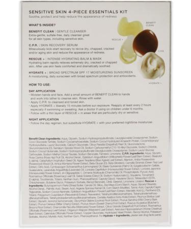 Sensitive Skin Essentials Kit by Cosmedix for Unisex 4 Pc 05oz Benefit Clean 05oz CPR 05oz Rescue 05oz Hydrate Plus - Buy Online on GoSupps.com