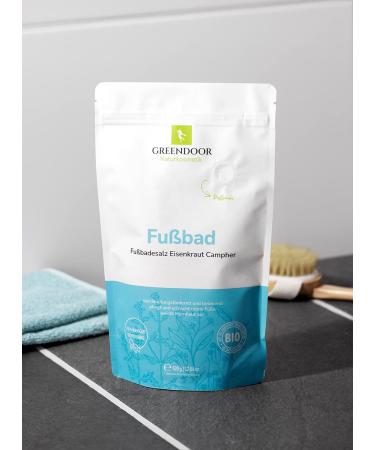 Greenendoor Foot Bath Iron Herb 500g - Natural Foot Bath Salt with Organic Jojoba Oil & Sea Salt for Foot Care Hygiene & Fungus Relief - Fresh Fragrance - Buy Online on GoSupps.com