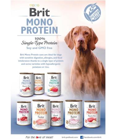 Brit Mono Protein: Turkey & Sweet Potato 400g - Buy Online on GoSupps.com