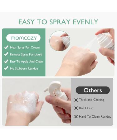Momcozy Baby Diaper Rash Cream Spray - Natural Hypoallergenic Fragrance-Free Skin Care for Sensitive Skin - 200 Sprays 2 oz - Buy Online on GoSupps.com