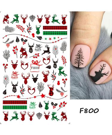Cartoon Christmas Nail Stickers 9 Sheets Self-Adhesive Nail Decal Nail Art Decoration Design Supplies - Buy Online on GoSupps.com